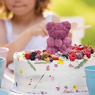 Silicon Mold Candle SMALL Teddy Rose Bouquet