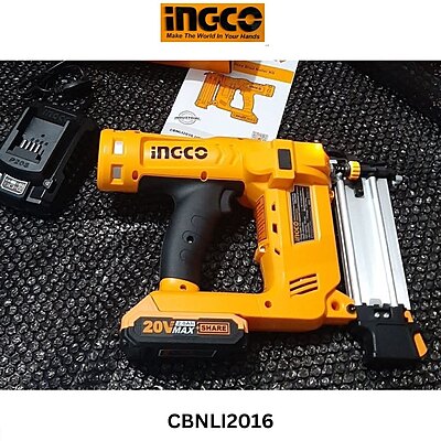 INGCO Lithium-Ion Cordless Brad Nailer Kit CBNLI2016 INGCO Lithium-Ion Cordless Brad Nailer Kit CBNLI2016