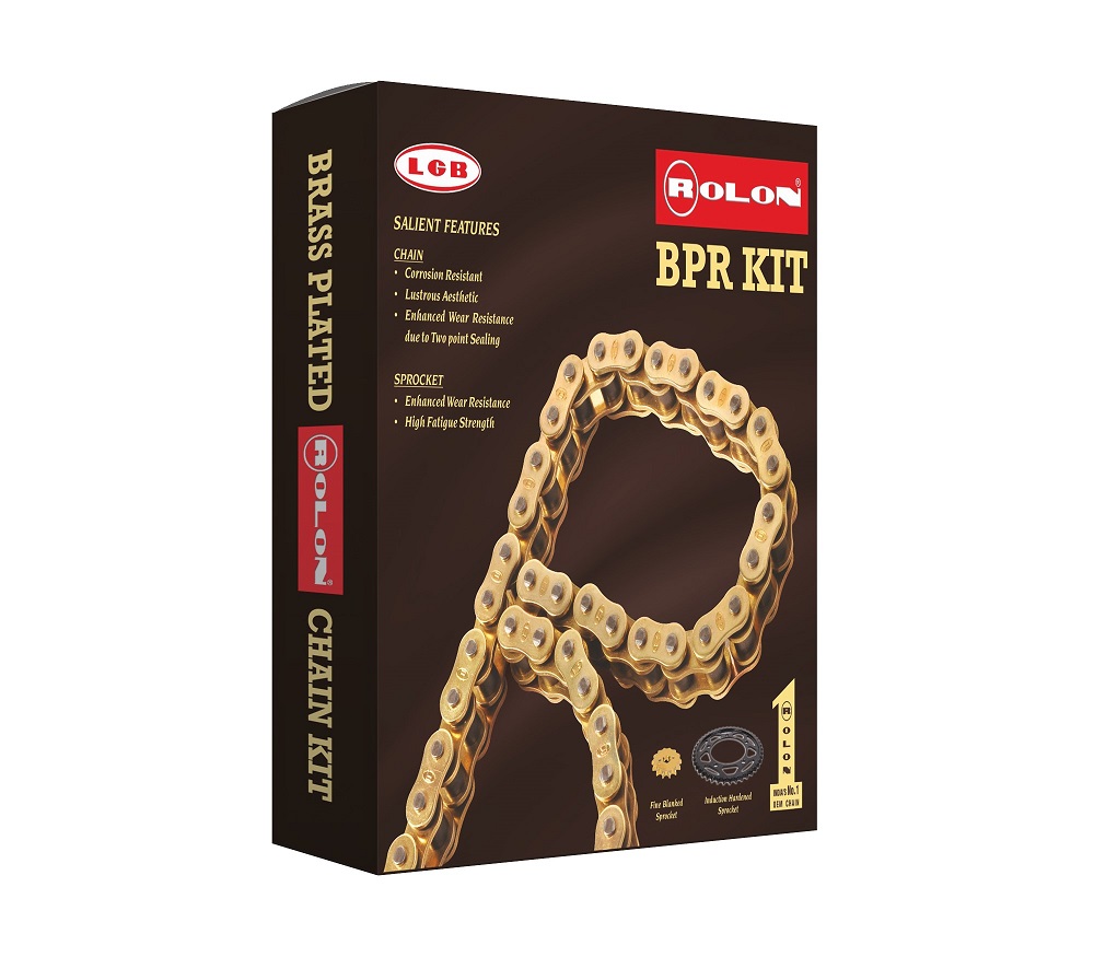 Rolon Brass Chain & Sprocket Kit for KTM Duke 250 (KIT HXRC 372NF)