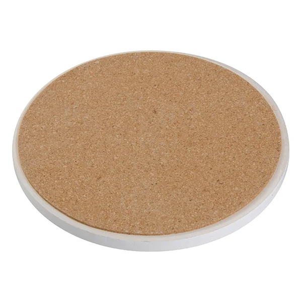 Sublimation Round Ceramic Coaster w/ Cork Sublimation Round Ceramic Coaster w/ Cork