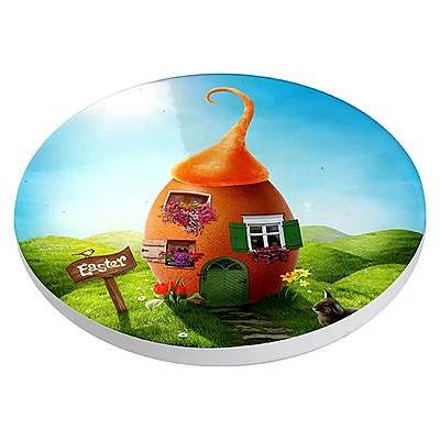 Sublimation Round Ceramic Coaster w/ Cork Sublimation Round Ceramic Coaster w/ Cork
