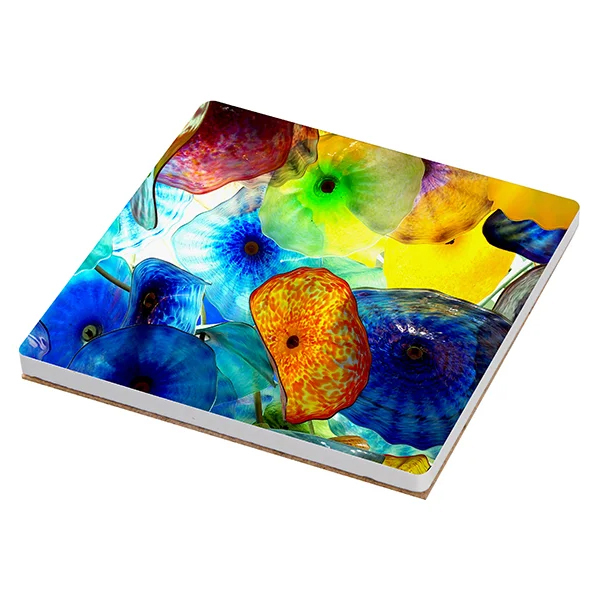 Sublimation Square Ceramic Coaster w/ Cork Sublimation Square Ceramic Coaster w/ Cork