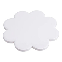 Sublimation Plum-shaped Ceramic Coaster w/ Cork