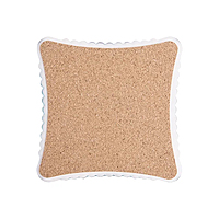 Sublimation Square Stamp Ceramic Coaster w/ Cork