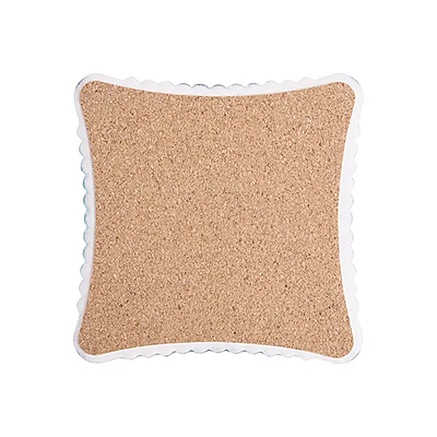 Sublimation Square Stamp Ceramic Coaster w/ Cork Sublimation Square Stamp Ceramic Coaster w/ Cork