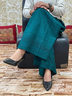 Cotton Chikan Mastani-BottleGreen