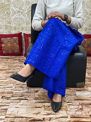Cotton Chikan Mastani-RoyalBlue