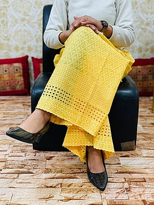 Cotton Chikan Mastani-Yellow