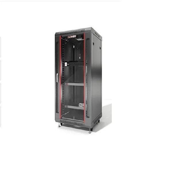 CCTV DVR /NVR/Server/Network Rack with 6 Power Sockets & Transparent Glass Door