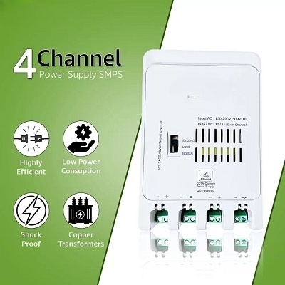 CCTV Power Supply SMPS, Power Supply Adapter for Video Surveillance Camera System, CCTV, Dome, Bullet Cameras CCTV Power Supply SMPS, Power Supply Adapter for Video Surveillance Camera System, CCTV, Dome, Bullet Cameras