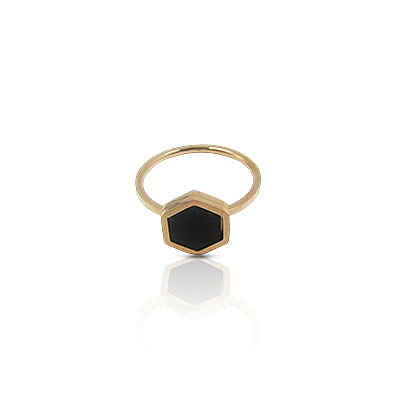 Anti-Tarnish Finger Ring - Hexagon Anti-Tarnish Finger Ring - Hexagon