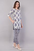 Women's Printed Co-ord Set with Kurti and Palazzo Pants Women's Printed Co-ord Set with Kurti and Palazzo Pants