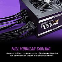 Cooler Master MWE 850 Gold V2 Power Supply - Fully Modular | 80 Plus Gold Certified | 120mm HDB Fan | DC-to-DC Circuit Design | 2 EPS Connectors | 850 Watt