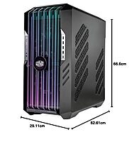 Cooler Master HAF 700 EVO E-ATX High Airflow PC Case with IRIS Customizable LCD