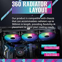 Cooler Master ML360L Core ARGB CPU Liquid Cooler - Black