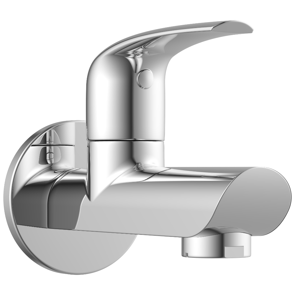 CM-2503 Long Nose Bib Tap With Wall Flange