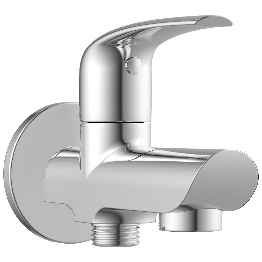 CM-2506 2 Way Bib Tap With Wall Flange