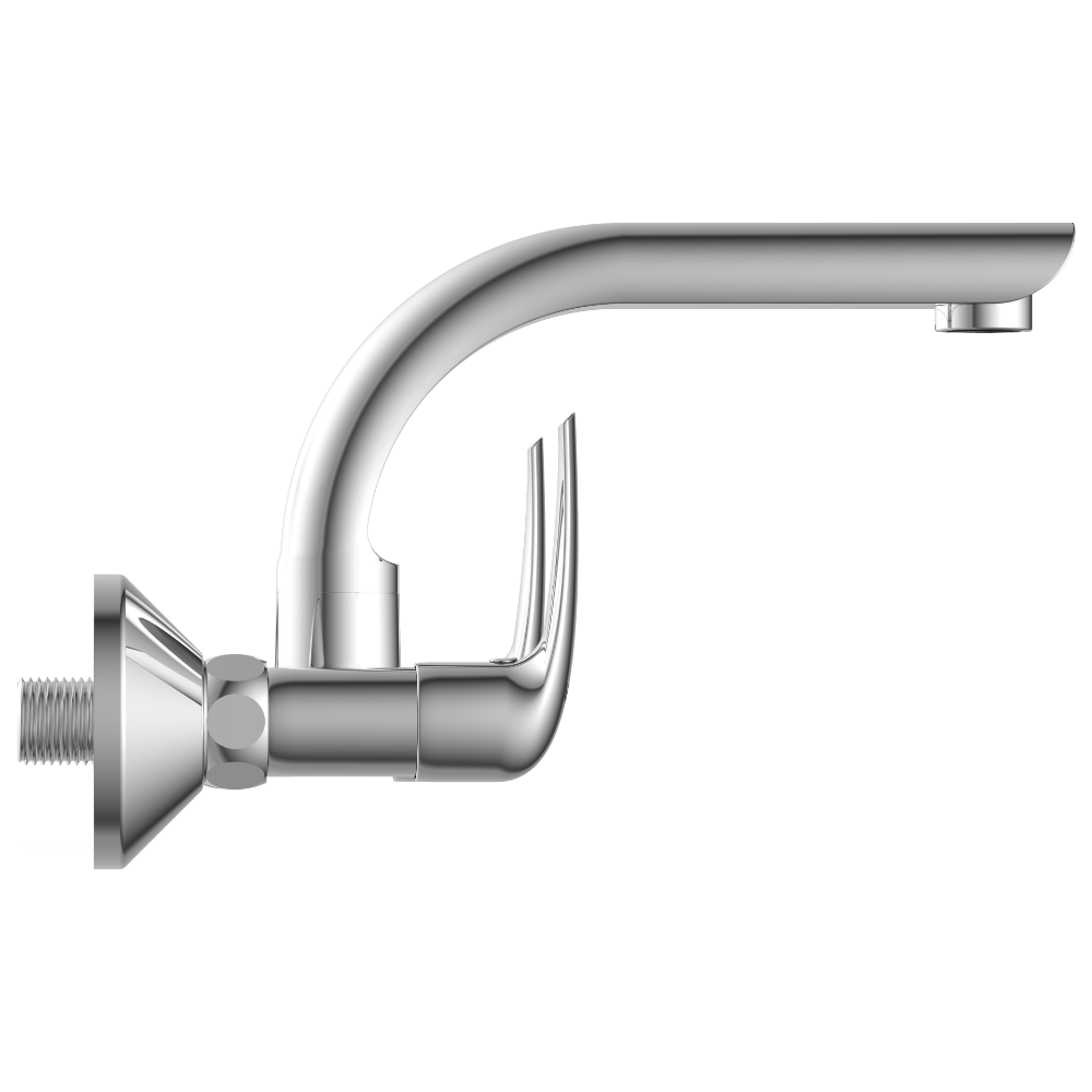 CM-2513 Sink Mixer With Swinging Spout With Connecting Legs With Wall Flange (Wall Mounted Model)