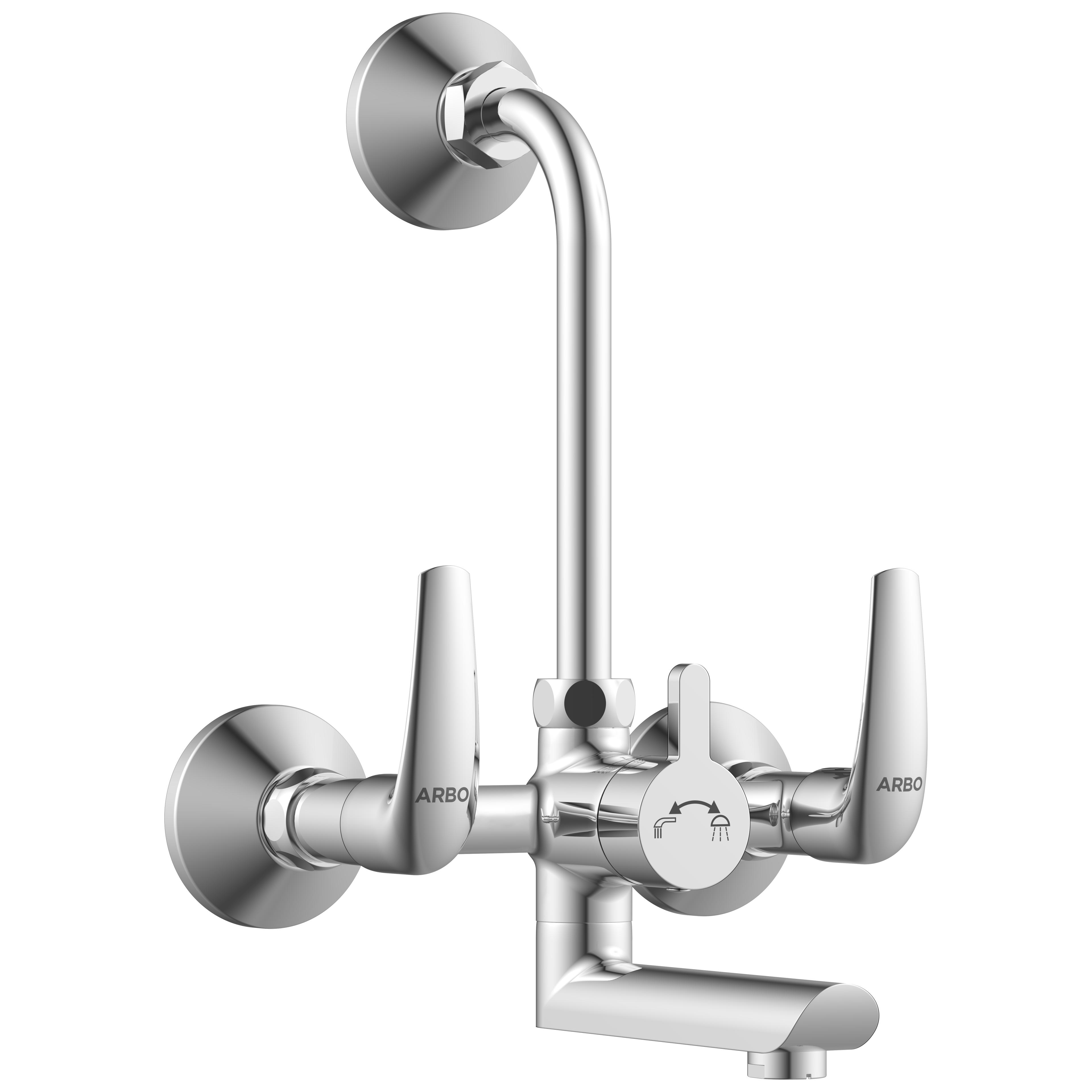 CM-2520 Wall Mixer 2 In 1 With Connecting Legs With Wall Flange
