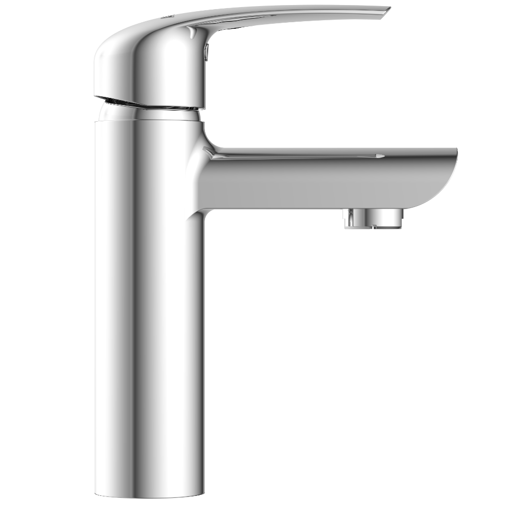 CM-2527 Single Lever Basin Mixer With Braided Hoses (Table Mounted Model)