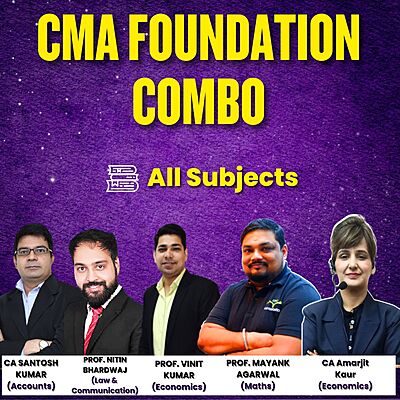 CMA Foundation Combo(COC)- CA Santosh Kumar Prof Vinit Kumar Prof Mayank Agarwal Prof Nitin Bhardwaj CA Amarjit Kaur