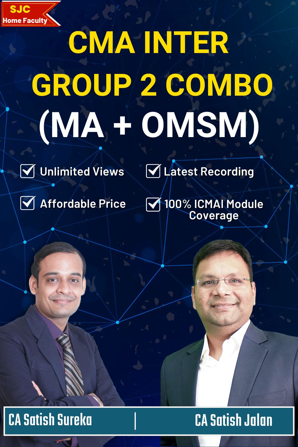 CMA Inter Group 2 Combo - MA + OM SM by CA Satish Jalan & CA Satish Sureka