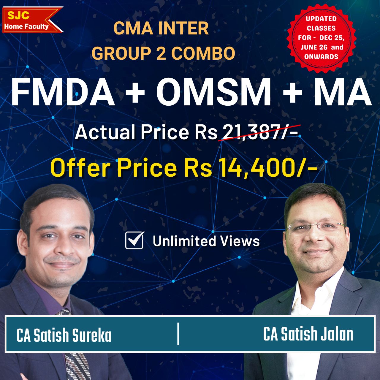 CMA Inter Group 2 Combo - FM DA + OM SM + MA by CA Satish Jalan & CA Satish Sureka CMA Inter Group 2 Combo - FM DA + OM SM + MA by CA Satish Jalan & CA Satish Sureka