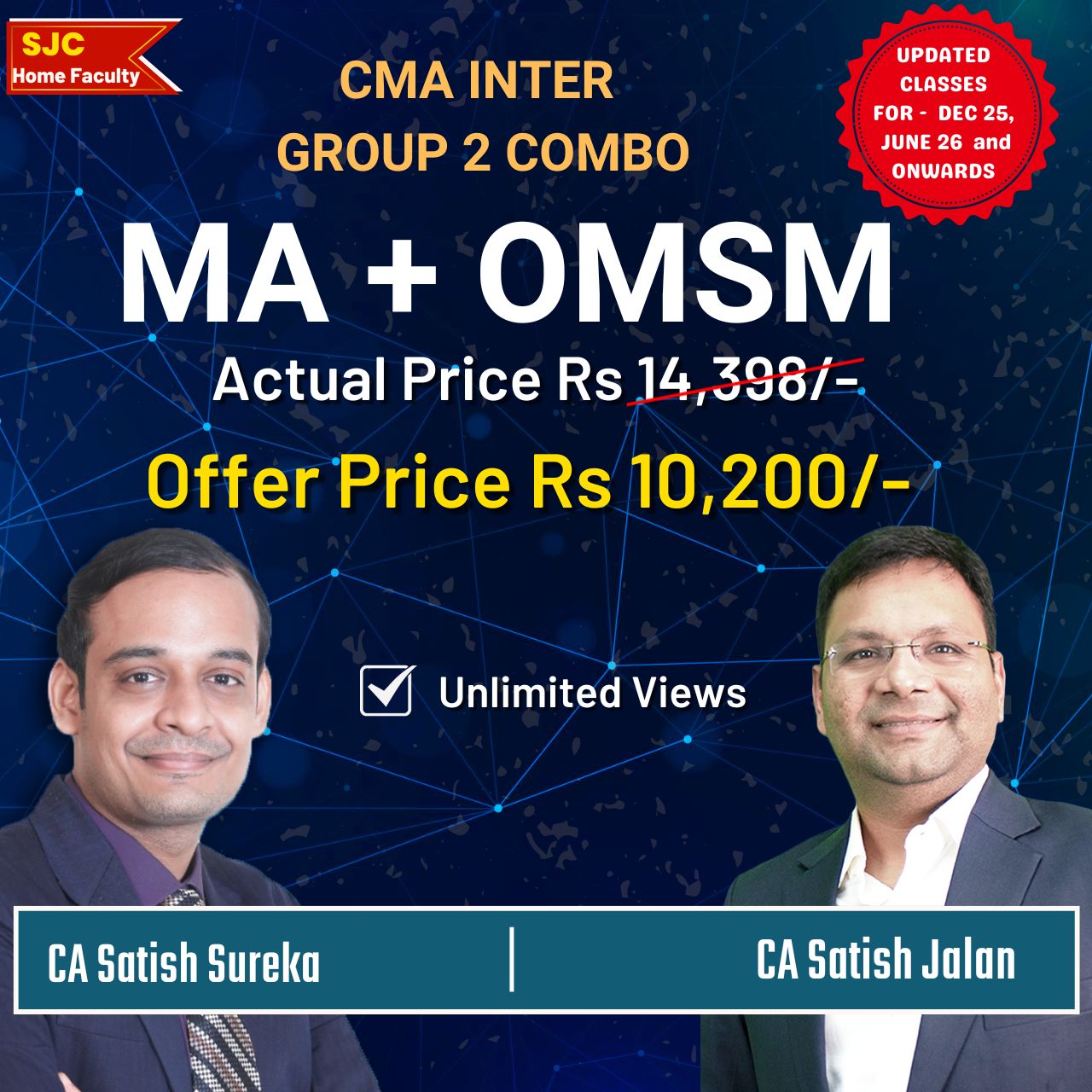CMA Inter Group 2 Combo - MA + OM SM by CA Satish Jalan & CA Satish Sureka CMA Inter Group 2 Combo - MA + OM SM by CA Satish Jalan & CA Satish Sureka