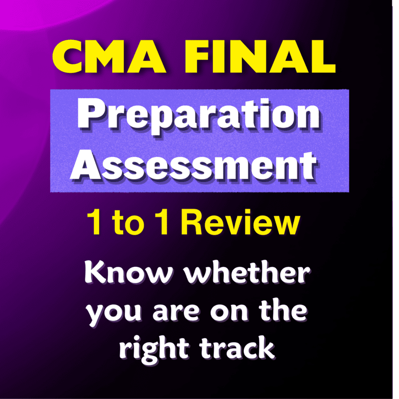 CMA Final Preparation Assessment by SJC Institute CMA Final Preparation Assessment by SJC Institute