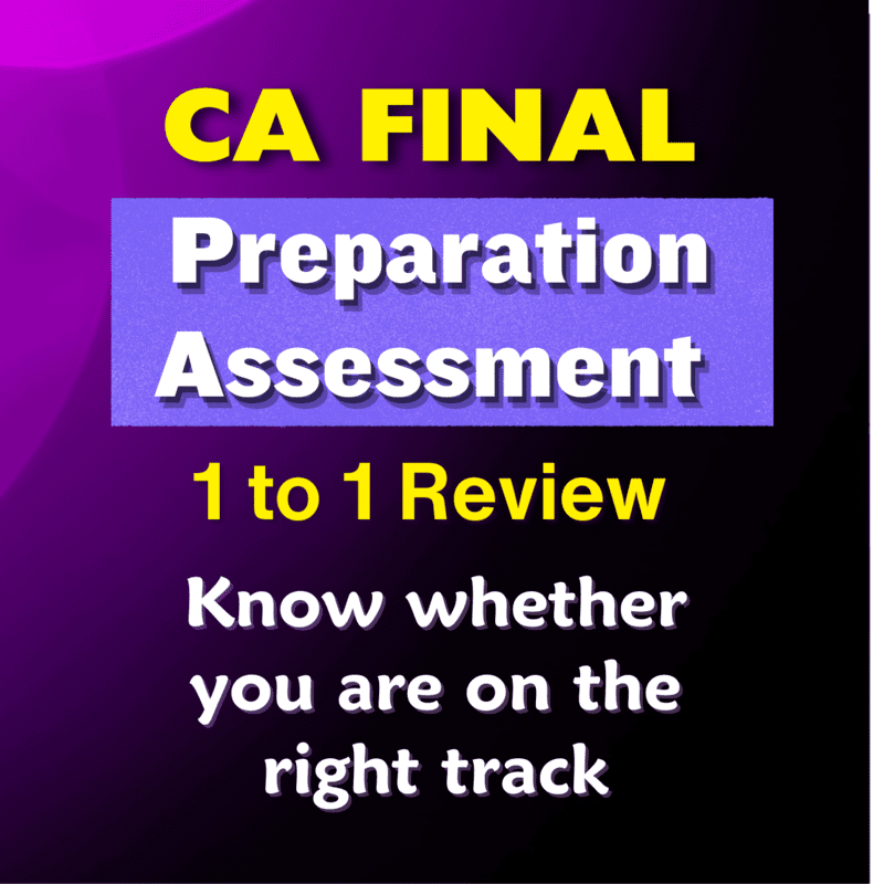 CA Final Preparation Assessment by SJC Institute CA Final Preparation Assessment by SJC Institute