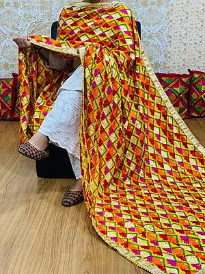 Chinon Phulkari Dupatta-4