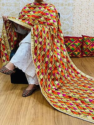 Chinon Phulkari Dupatta-5