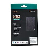Coconut 2.5" USB 3.0 | SATA Casing | HDD Enclosure Case Cover for SATA | Aluminium Body | Laptop External Case - Black
