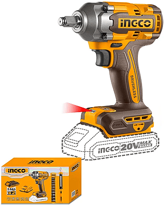 INGCO Cordless Impact Wrench 2PCS Kit COSLI23048 INGCO Cordless Impact Wrench 2PCS Kit COSLI23048