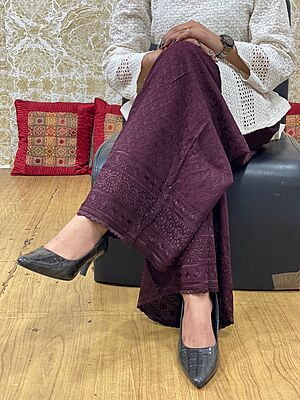Chikan Rayon Mastani-Brown