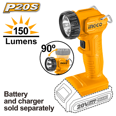 INGCO Lithium-Ion Cordless Work Lamp CWLI2023 (20V)