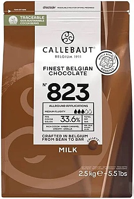 Callebaut Milk Couverture Chocolate Callet 823 500 gms