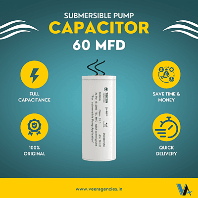 Tibcon 60 MFD 440 V Capacitor for Submersible Pump Tibcon 60 MFD 440 V Capacitor for Submersible Pump
