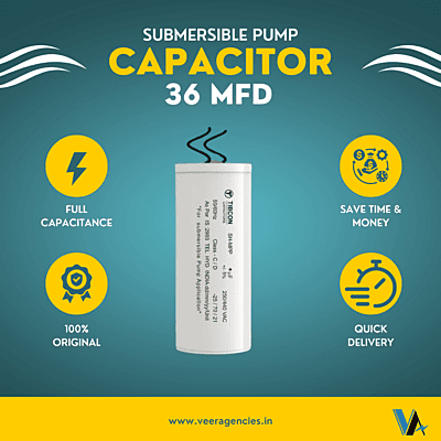 Tibcon 36 MFD 440 V Capacitor for Submersible Pump Tibcon 36 MFD 440 V Capacitor for Submersible Pump