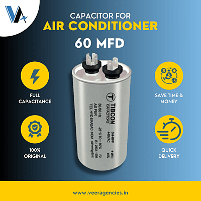 Tibcon 60 MFD Capacitor for Air Conditioner (PIN Type) Tibcon 60 MFD Capacitor for Air Conditioner (PIN Type)