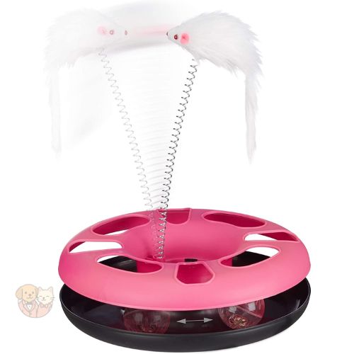 Cat Toy Wheel with Rat โ Interactive Rolling Toy for Cats & Kittens Cat Toy Wheel with Rat โ Interactive Rolling Toy for Cats & Kittens