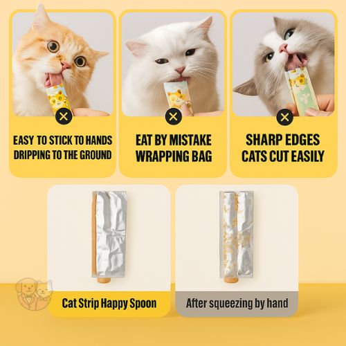 Cat Treat Squeeze Spoon – Liquid Snack Dispenser for All Cats
