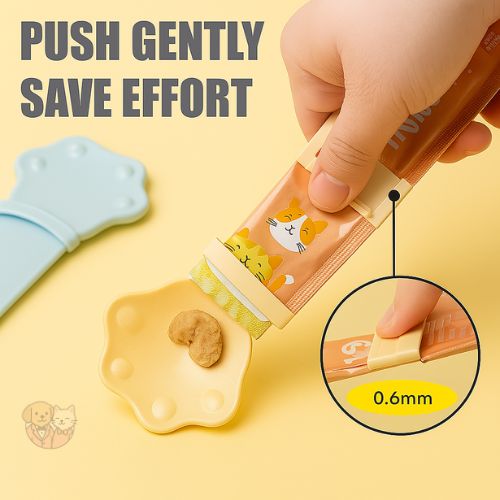 Cat Treat Squeeze Spoon – Liquid Snack Dispenser for All Cats