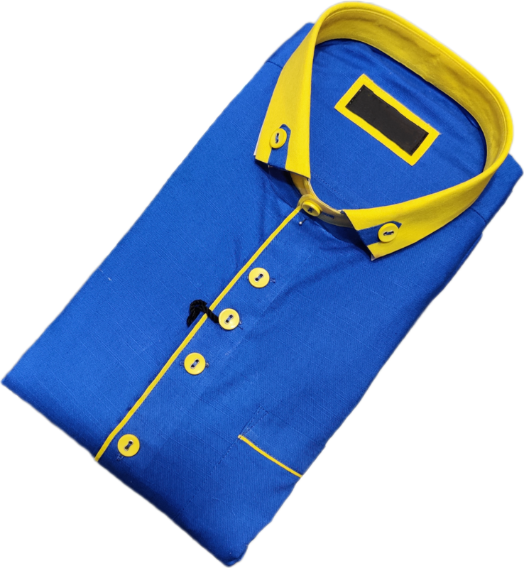 Cerulean Blue Designer Shirt