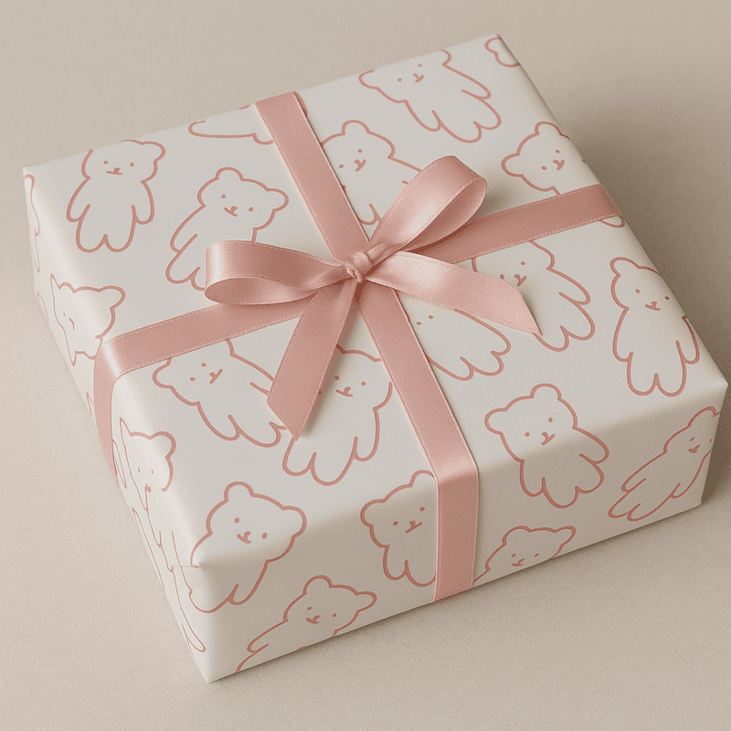 Bear & Bunny Delight Gift Wrap Set (Set of 2 Sheets) Bear & Bunny Delight Gift Wrap Set (Set of 2 Sheets)