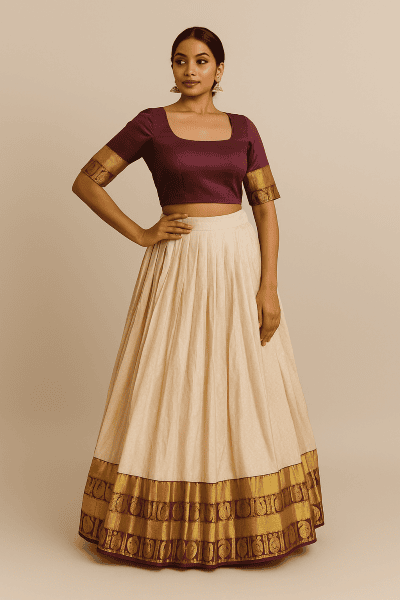 Panchali (40 Size) - Traditional Lehenga THAT166