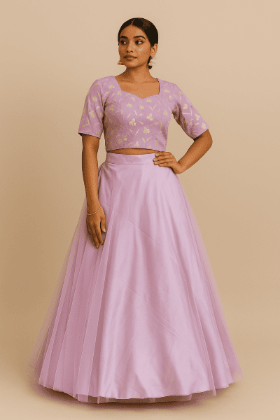 Hima (38 Size) - Lavender Lehenga THAT165