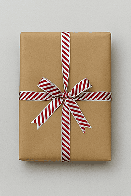 Candy Cane Satin Ribbon