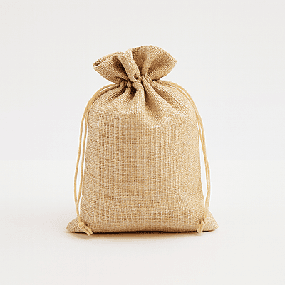 Natural Jute Pouch Bags - 13x18 cms