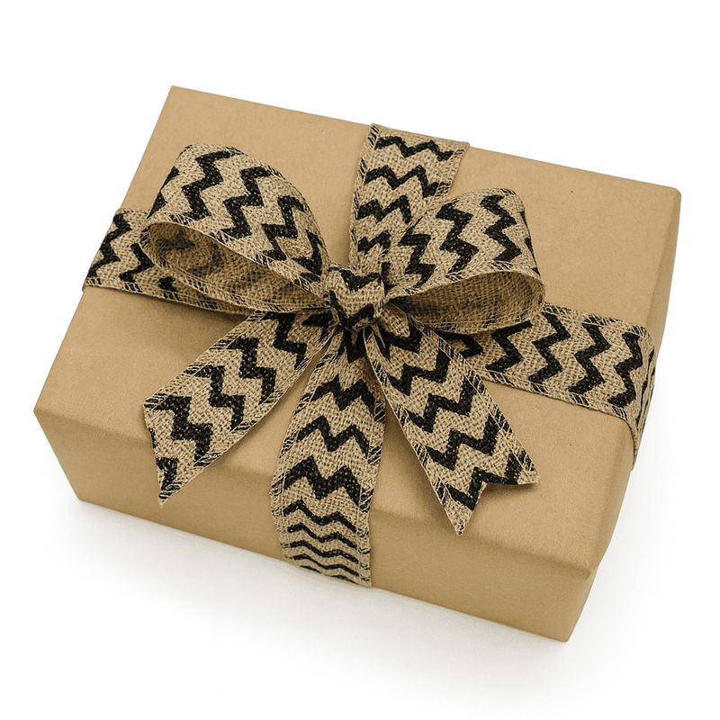 Burlap Chevron Ribbon Burlap Chevron Ribbon